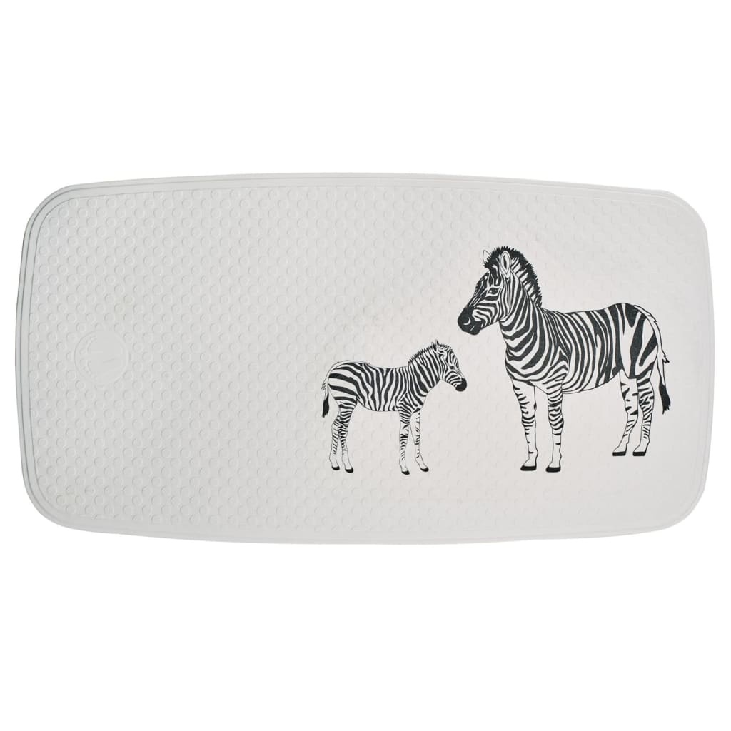 vidaXL Badmat Zebra 38x72 cm wit en zwart