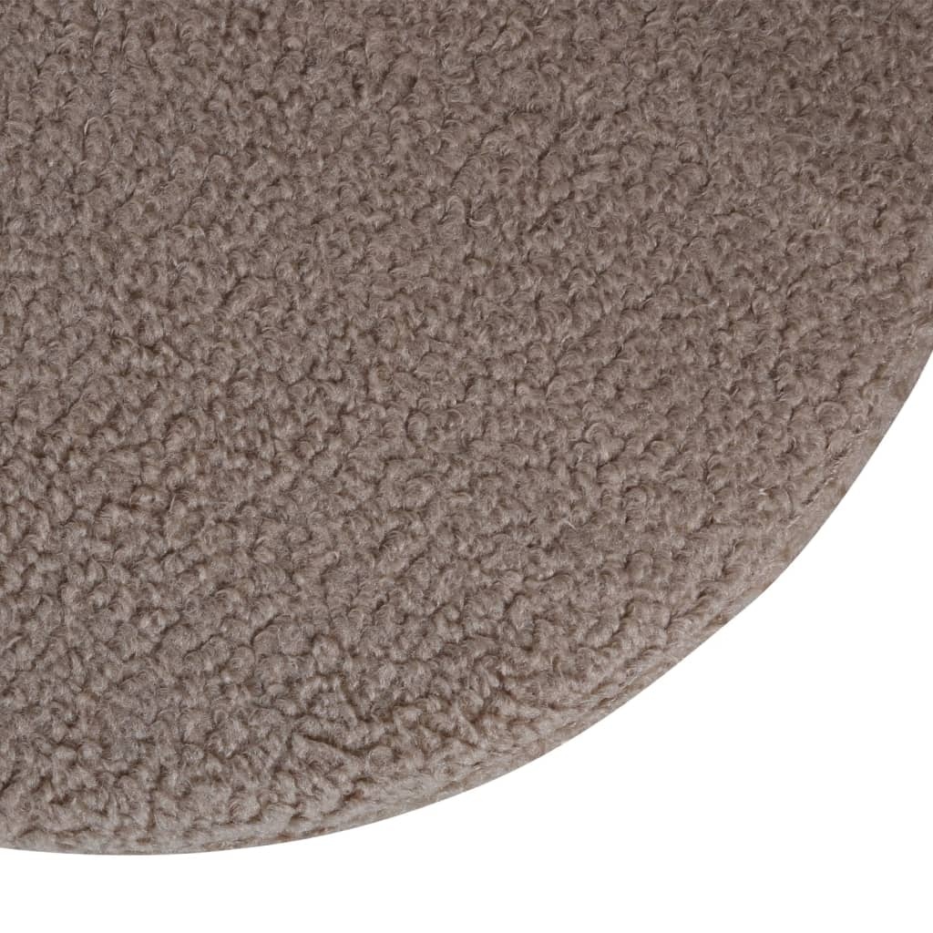 vidaXL Poef Pot 40x40x40 cm teddystof zwart en beige