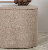 vidaXL Poef Piff 44x44x41 cm teddy beige