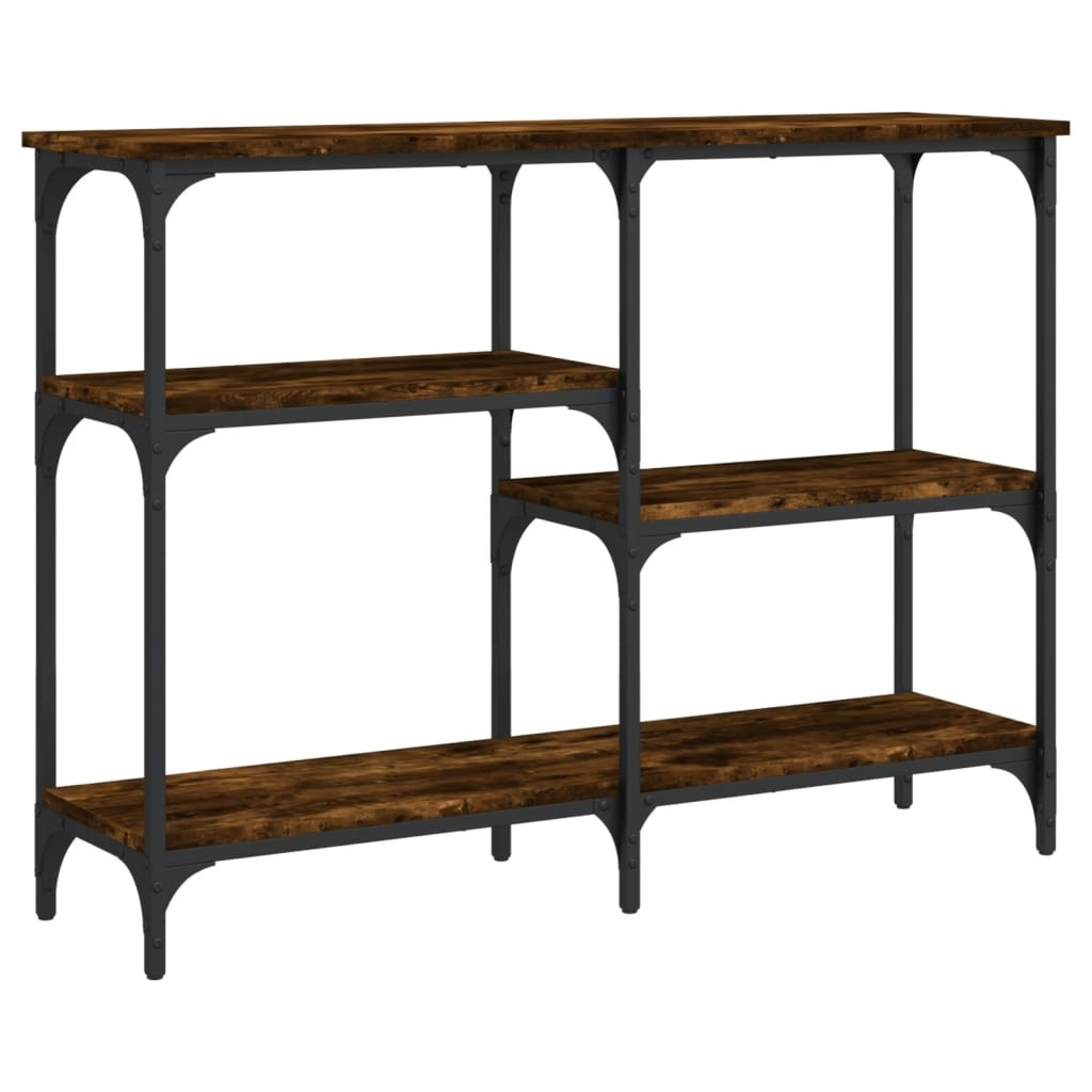 VidaXL Wandtafel 102x29x75 cm bewerkt hout gerookt eikenkleurig