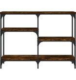 VidaXL Wandtafel 102x29x75 cm bewerkt hout gerookt eikenkleurig