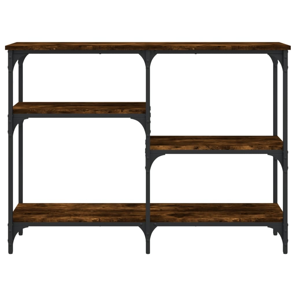 VidaXL Wandtafel 102x29x75 cm bewerkt hout gerookt eikenkleurig