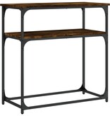 VidaXL Wandtafel 75x35,5x75 cm bewerkt hout gerookt eikenkleurig