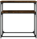 VidaXL Wandtafel 75x35,5x75 cm bewerkt hout gerookt eikenkleurig