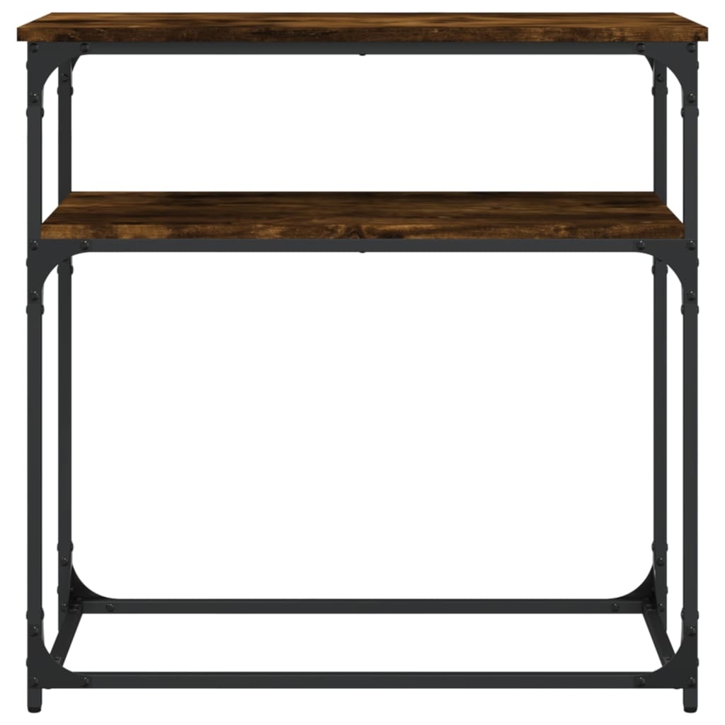 VidaXL Wandtafel 75x35,5x75 cm bewerkt hout gerookt eikenkleurig