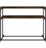 VidaXL Wandtafel 100x35,5x75 cm bewerkt hout gerookt eikenkleurig