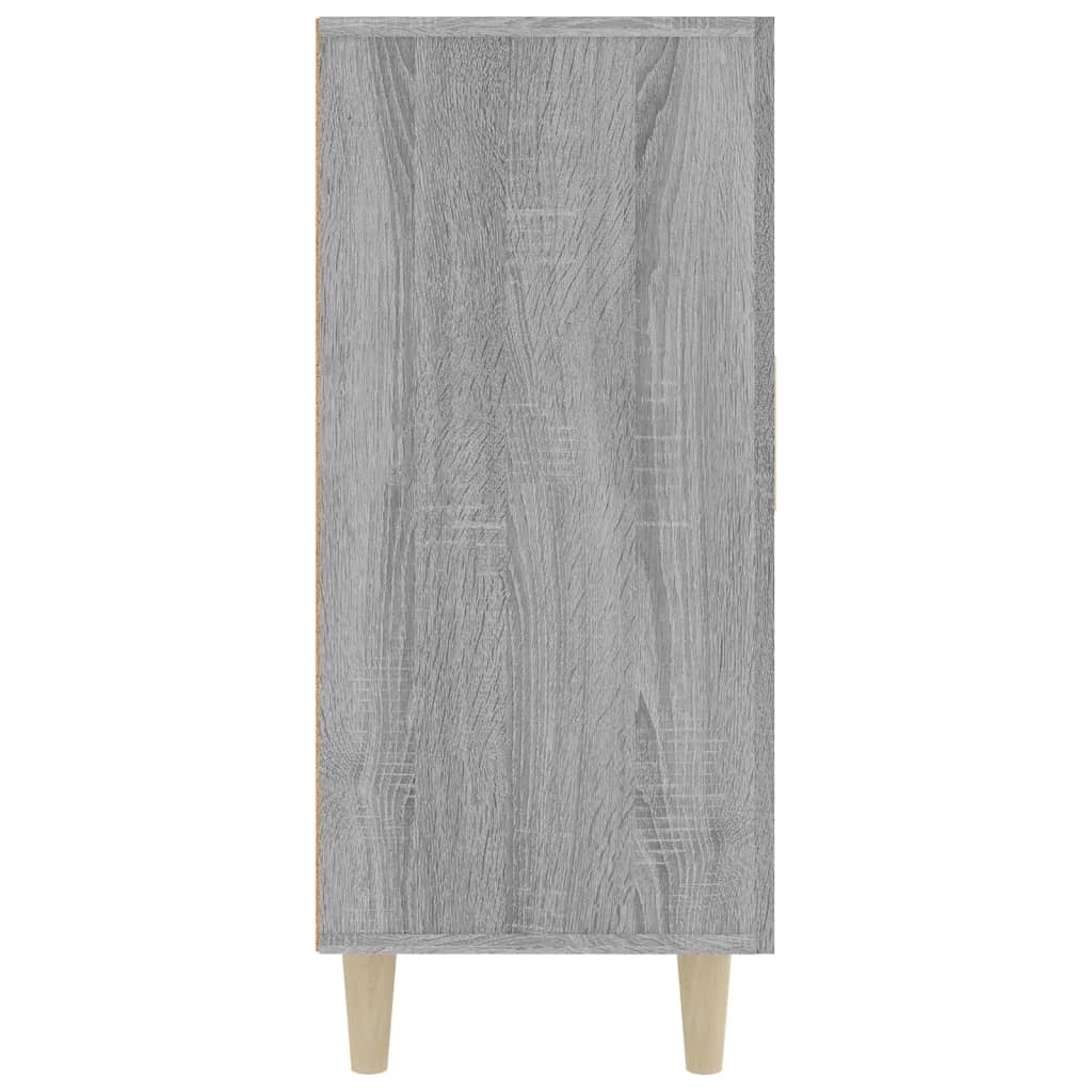 VidaXL Dressoir 90x34x80 cm bewerkt hout grijs sonoma eikenkleurig
