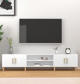 VidaXL Tv-meubel 180x31,5x40 cm bewerkt hout wit