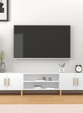VidaXL Tv-meubel 180x31,5x40 cm bewerkt hout wit