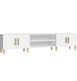 VidaXL Tv-meubel 180x31,5x40 cm bewerkt hout wit