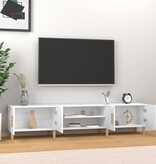 VidaXL Tv-meubel 180x31,5x40 cm bewerkt hout wit