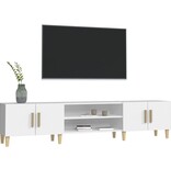 VidaXL Tv-meubel 180x31,5x40 cm bewerkt hout wit
