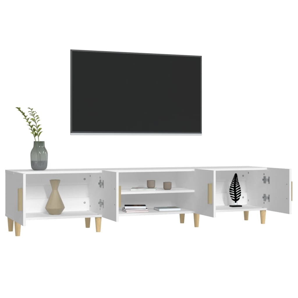 vidaXL Tv-meubel 180x31,5x40 cm bewerkt hout wit