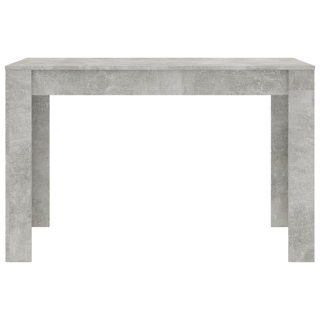 VidaXL Eettafel 120x60x76 cm spaanplaat betongrijs