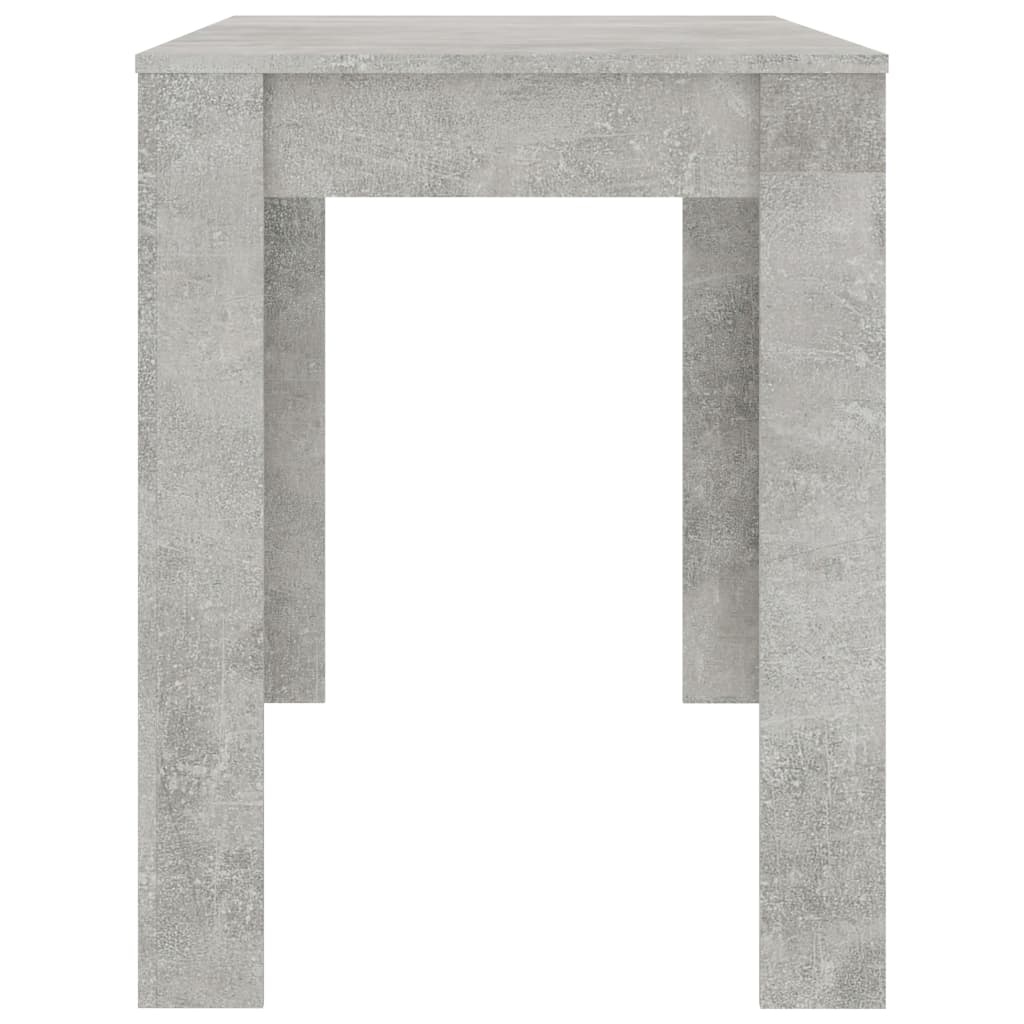 VidaXL Eettafel 120x60x76 cm spaanplaat betongrijs