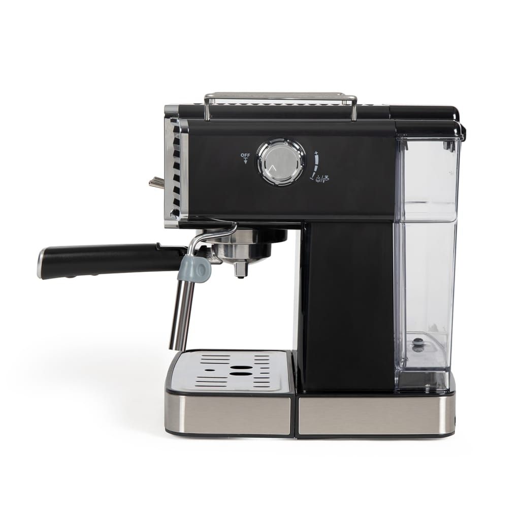 vidaXL Espressomachine met melkopschuimer 1350 W 1,5 L zwart