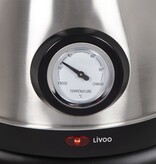 vidaXL Fluitketel met temperatuurregeling 1,8 L 1800 W zilverkleurig