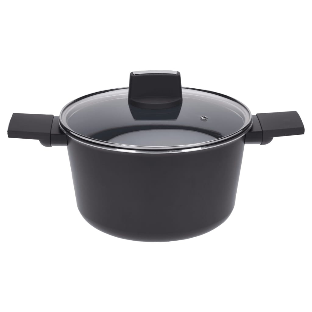 vidaXL Braadpan met deksel 24 cm