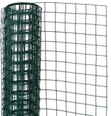 Gaas vierkant 25 mm 1x2,5 m m kunststof gecoat staal groen