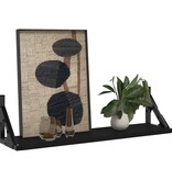 VidaXL Wandschappen 2 st 60x15x15,5 cm zwart