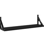 VidaXL Wandschappen 2 st 60x15x15,5 cm zwart