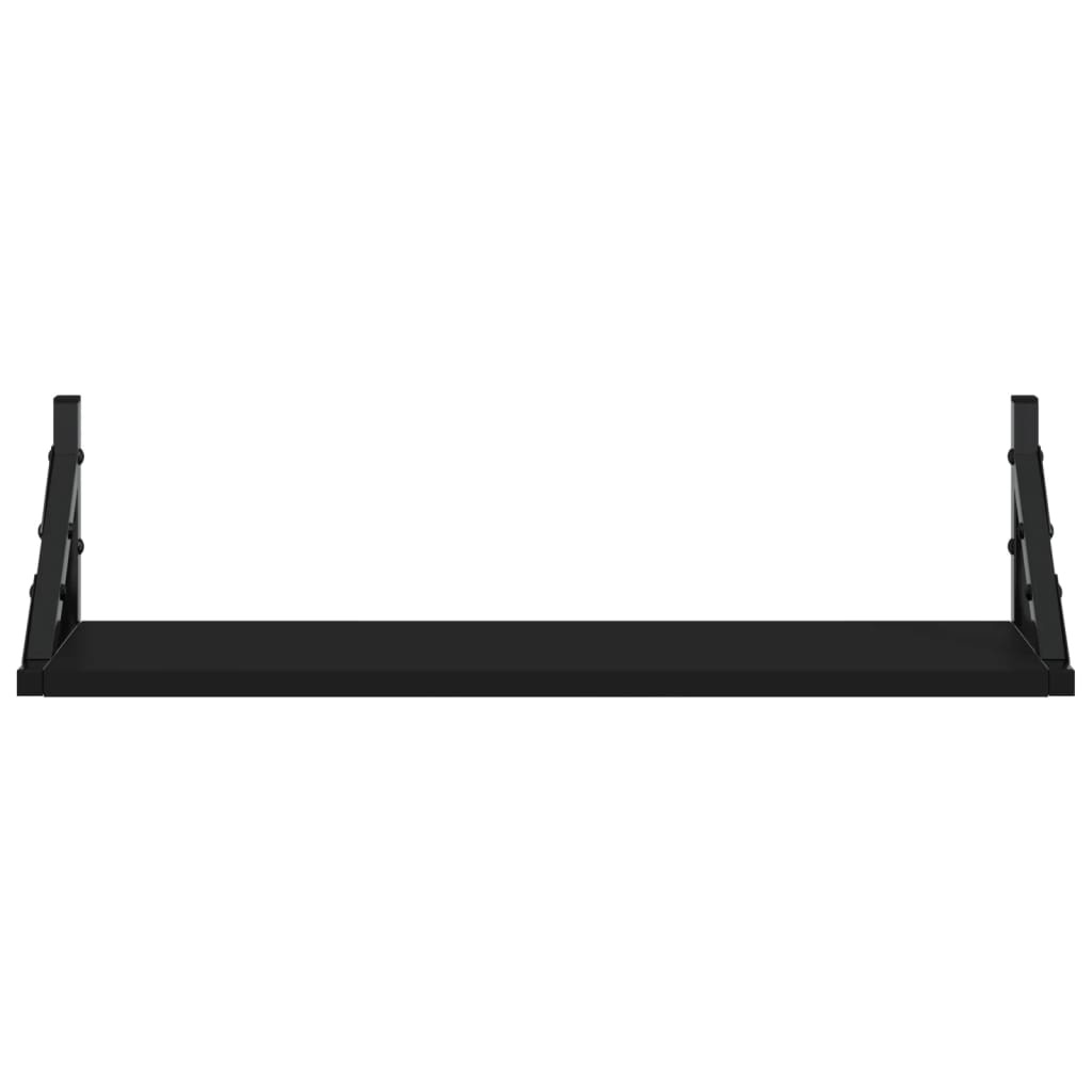 VidaXL Wandschappen 2 st 60x15x15,5 cm zwart