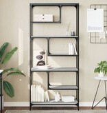 VidaXL Boekenkast 81x36x176 cm bewerkt hout grijs sonoma eikenkleurig