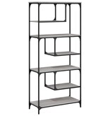 VidaXL Boekenkast 81x36x176 cm bewerkt hout grijs sonoma eikenkleurig
