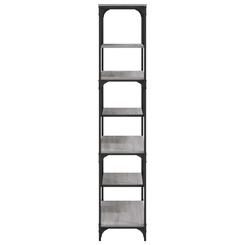 VidaXL Boekenkast 81x36x176 cm bewerkt hout grijs sonoma eikenkleurig