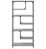 VidaXL Boekenkast 81x36x176 cm bewerkt hout grijs sonoma eikenkleurig