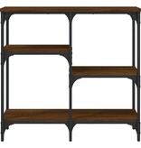 VidaXL Wandtafel 80x29x75 cm bewerkt hout bruin eikenkleur