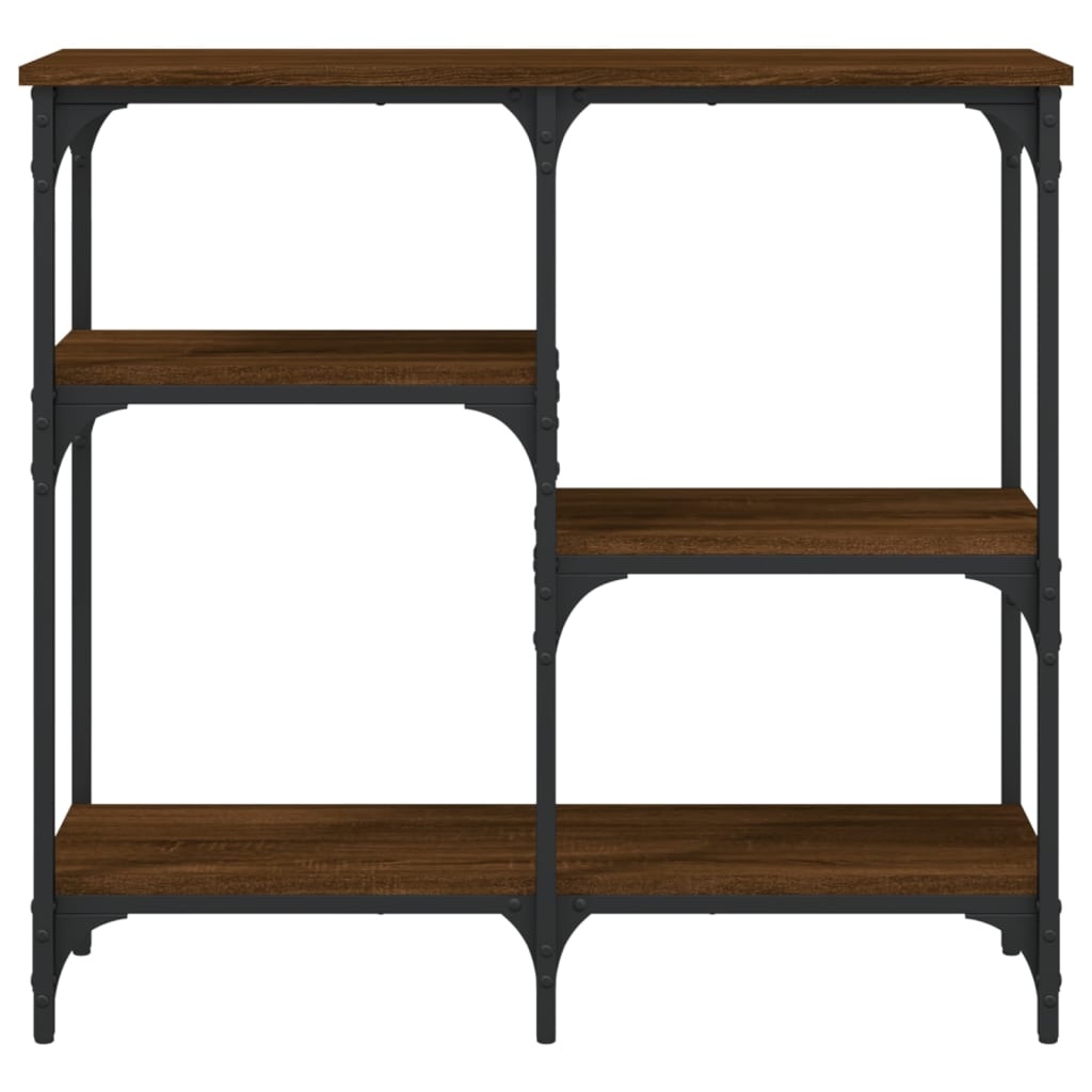 VidaXL Wandtafel 80x29x75 cm bewerkt hout bruin eikenkleur