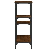 VidaXL Wandtafel 80x29x75 cm bewerkt hout bruin eikenkleur