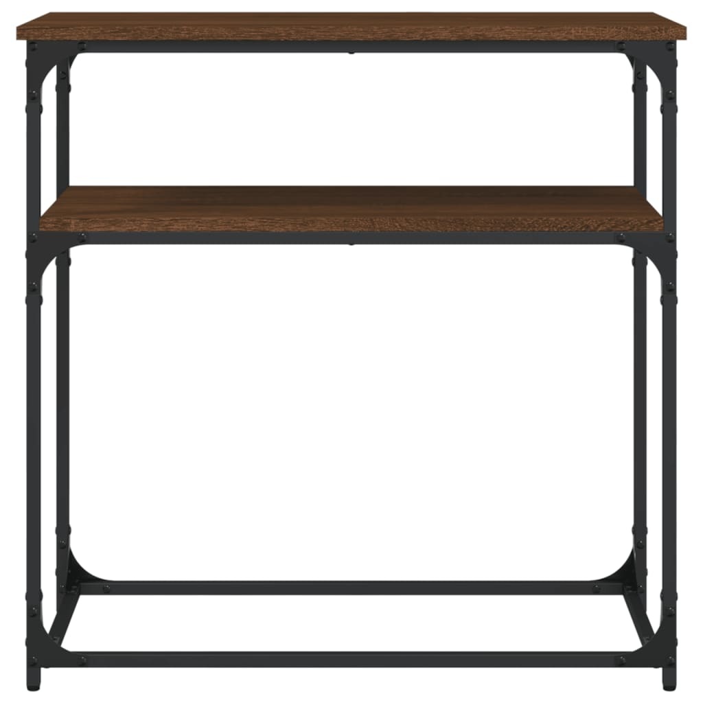VidaXL Wandtafel 75x35,5x75 cm bewerkt hout bruin eikenkleur