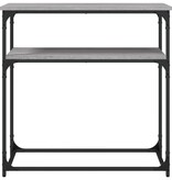 VidaXL Wandtafel 75x35,5x75 cm bewerkt hout grijs sonoma eikenkleurig