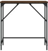 VidaXL Wandtafel 75x32x75 cm bewerkt hout bruin eikenkleur