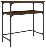 VidaXL Wandtafel 75x35,5x75 cm bewerkt hout bruin eikenkleur