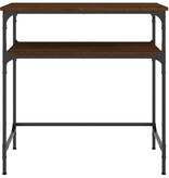 VidaXL Wandtafel 75x35,5x75 cm bewerkt hout bruin eikenkleur