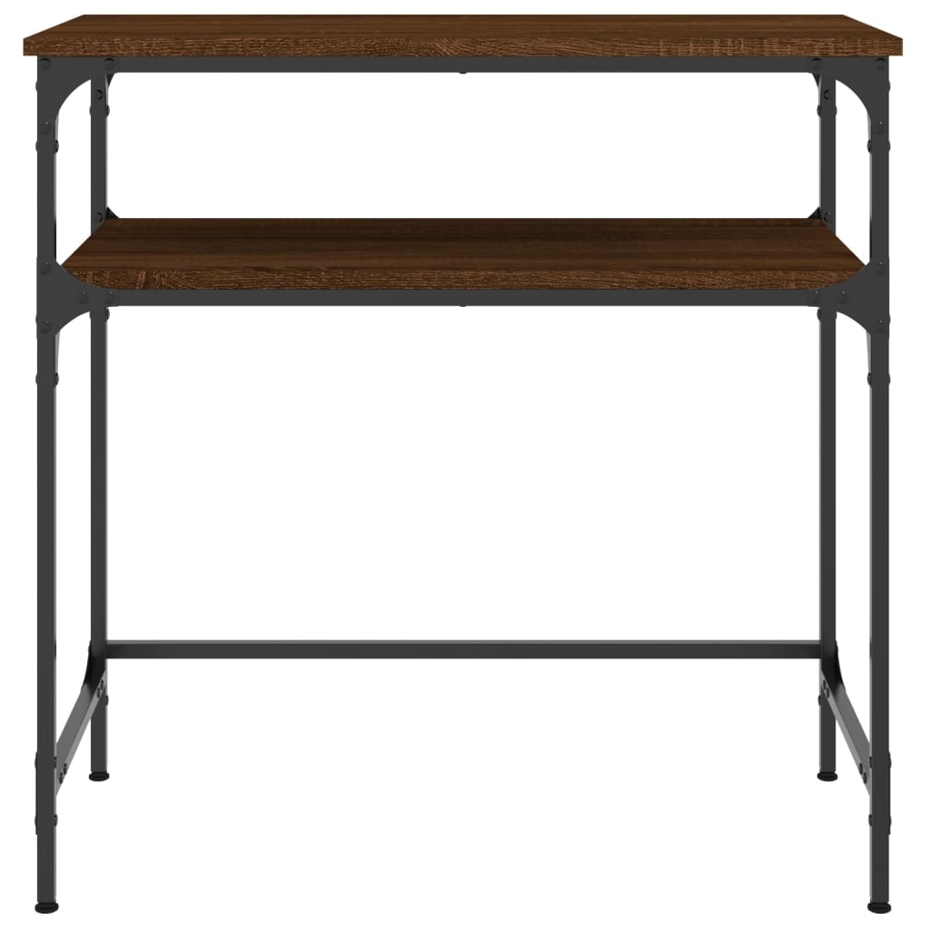 VidaXL Wandtafel 75x35,5x75 cm bewerkt hout bruin eikenkleur