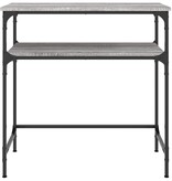 VidaXL Wandtafel 75x35,5x75 cm bewerkt hout grijs sonoma eikenkleurig