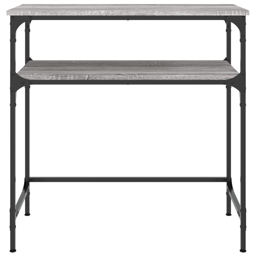 VidaXL Wandtafel 75x35,5x75 cm bewerkt hout grijs sonoma eikenkleurig