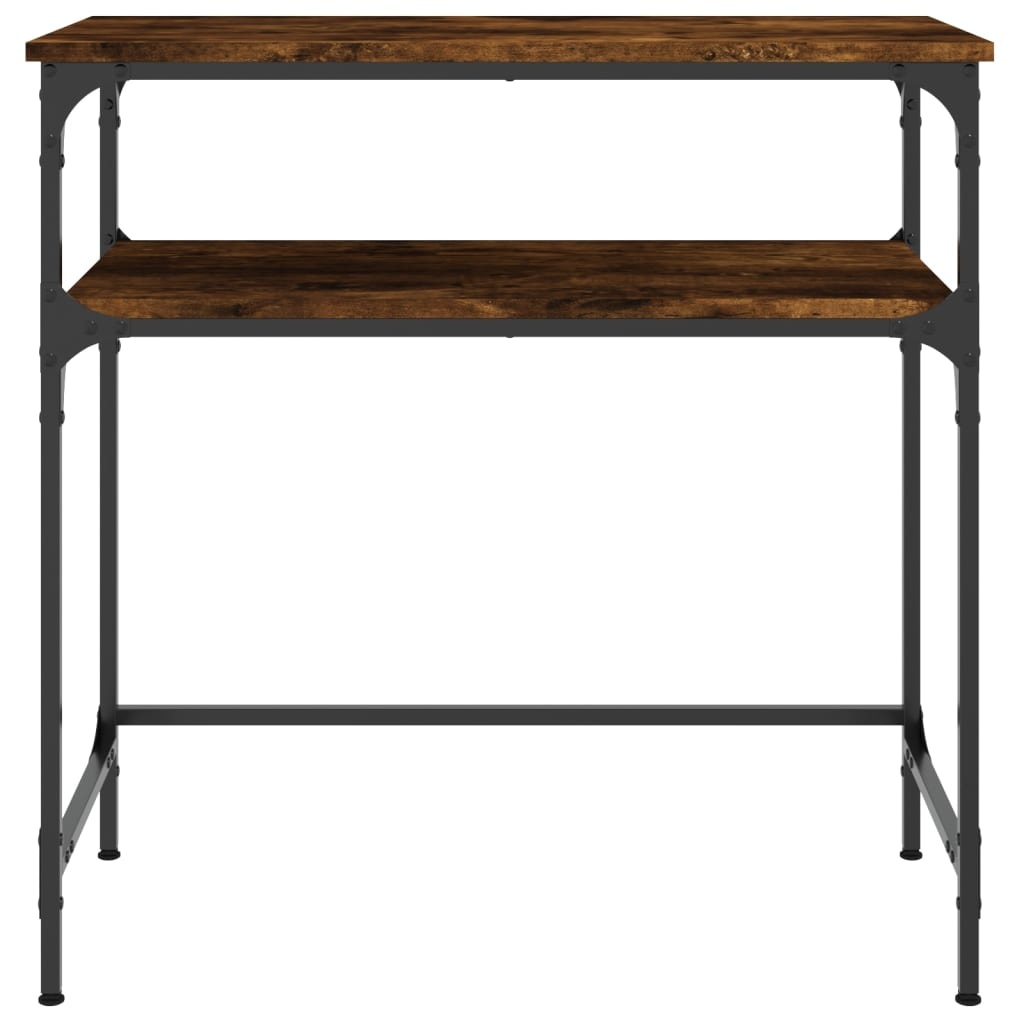 VidaXL Wandtafel 75x35,5x75 cm bewerkt hout gerookt eikenkleurig