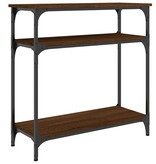 VidaXL Wandtafel 75x29x75 cm bewerkt hout bruin eikenkleur
