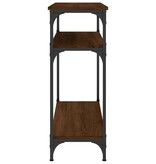 VidaXL Wandtafel 75x29x75 cm bewerkt hout bruin eikenkleur