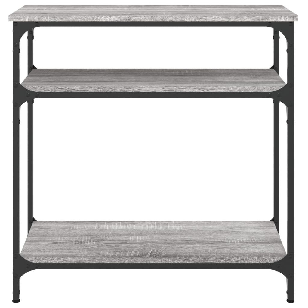 VidaXL Wandtafel 75x29x75 cm bewerkt hout grijs sonoma eikenkleurig