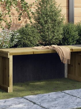 VidaXL Tuinbankje verlengbaar 212,5x40,5x45 cm geïmpregneerd hout