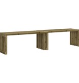 VidaXL Tuinbankje verlengbaar 212,5x40,5x45 cm geïmpregneerd hout