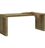 VidaXL Tuinbankje verlengbaar 212,5x40,5x45 cm geïmpregneerd hout