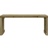VidaXL Tuinbankje verlengbaar 212,5x40,5x45 cm geïmpregneerd hout