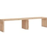 VidaXL Tuinbankje verlengbaar 212,5x40,5x45 cm massief grenenhout